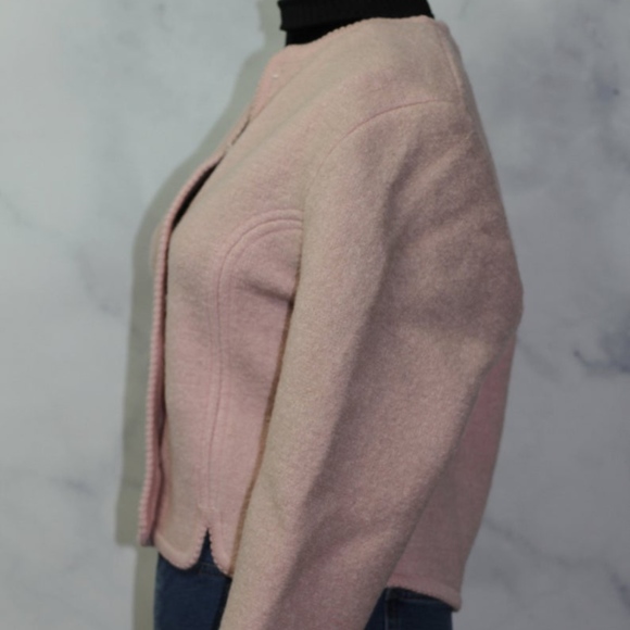 Carol Reed Pink Wool Jacket (6) - Picture 4 of 8